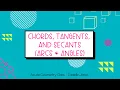 Chords Tangents and Secants Circle Arcs and Angles High School Geometry Lesson