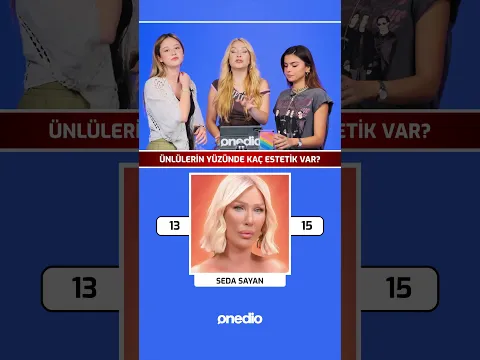 Kadın Ünlülerin Yüzünde Kaç Estetik Var 😂 Seda Sayan Lidya Pınar 😂 #shorts #shortsvideo