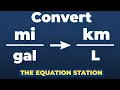 How to convert miles per gallon to kilometers per liter Physics Practice Problem