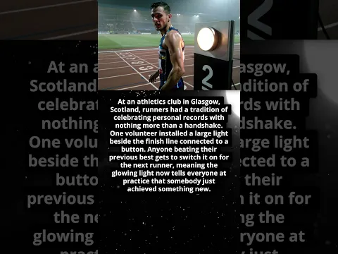 Why This Running Track Has A Victory Light 💡
