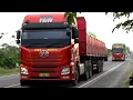 Download Lagu 8 MINUTES OF FAW TRUCKS PANTURA ROAD !! TRUCK TRAILER FAW JH6, FAW DB300, FAW JD WINGBOX COMPILATION