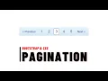 Pagination Ui Design using Bootstrap and CSS Bootstrap Tutorial