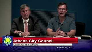 Athens City Council - October 24 2022