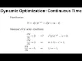 Dynamic Optimization Part 3 Continuous Time