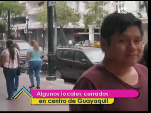 Manifestaciones afecta el comercio de Guayaquil