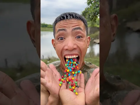Cậu Bé Miệng Tuôn Ra Hàng Triệu Viên Kẹo Nhiều Màu Sắc #funny #comedy