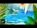Watercolor Beach Scene with Procreate Tropical watercolor tutorial for the iPad