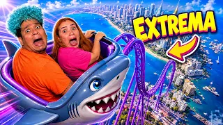PROBAMOS LAS 4 MONTAÑAS RUSAS MÁS EXTREMAS !!