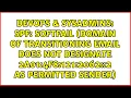 SPF softfail domain of transitioning email does not designate 2a01 4f8 121 2062 2 as