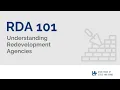 RDA 101 Understanding Redevelopment Agencies