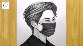 how to draw a boy face with mask draw a boy hair boy drawing the crazy sketcher