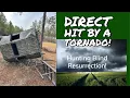 FIXING A BLIND DAMAGED BY A TORNADO How to replace a window in a MB Ranch King blind