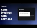 How to create invoices with services - UseQueue