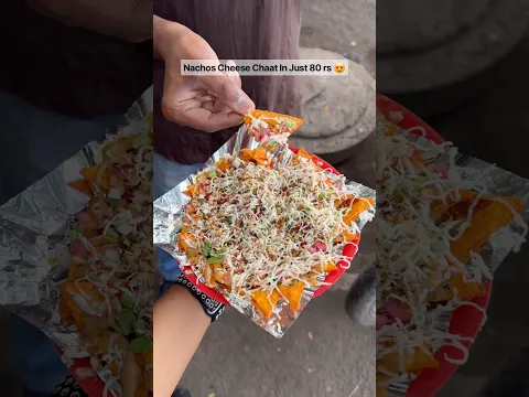 Nachos Cheese Chaat In Just 80 rs 😍 #shorts #shortvideo #youtubeshorts