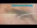Thick to very thin eyebrow eyebrow threading