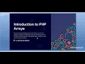 PHP array array in PHP theory part full details about php array