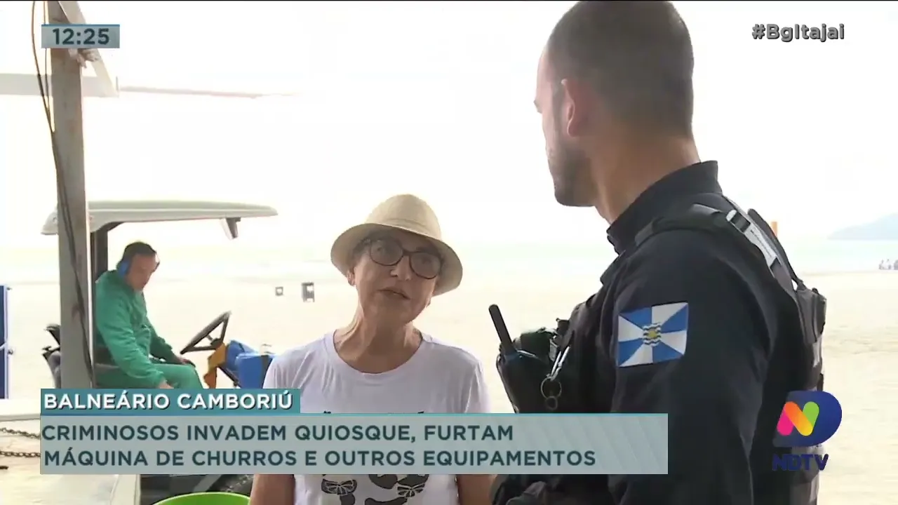 Criminosos invadem quiosque furtam máquina de churros e outros equipamentos