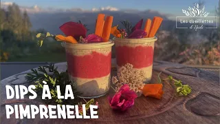 Dips de carotte à la pimprenelle