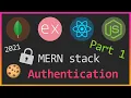 MERN stack secure authentication Part 1 Server setup JWT Cookies Bcrypt React Hooks Context