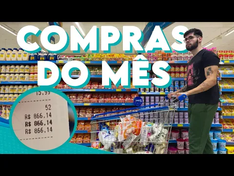 Download MP3 COMPRAS DO MÊS COMPLETA NO SUPERMERCADO PARA 1 PESSOA | QUANTO GASTEI?