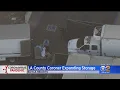 10 Mobile Morgues Set Up Outside LA County Coroner s Building As COVID-19 Deaths Increase