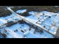 Areal view of Wonowon, British Columbia. Mile 101 Alaska Highway, Jan 2016