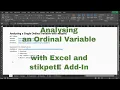 Analyze an Ordinal Variable with Excel and stikpetE Library
