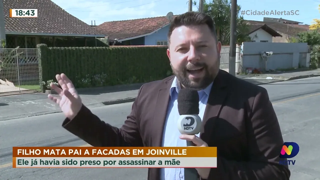 Filho mata pai a facadas em Joinville