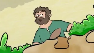 مثل السامري الصالح   أمثال السيد المسيح   كارتون   أبونا داود لمعي دندنها