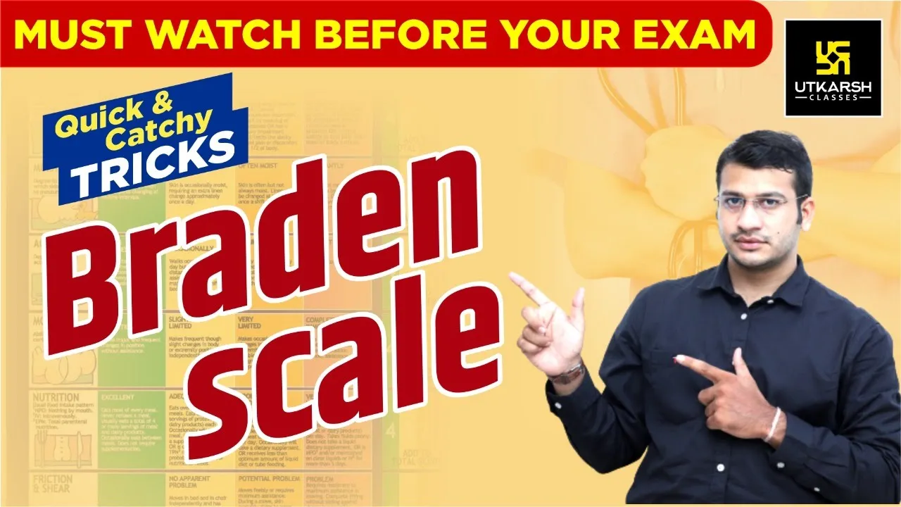 Braden Scale || Quick Trick || Easy Way To Learn Braden Scale || By Siddharth Sir