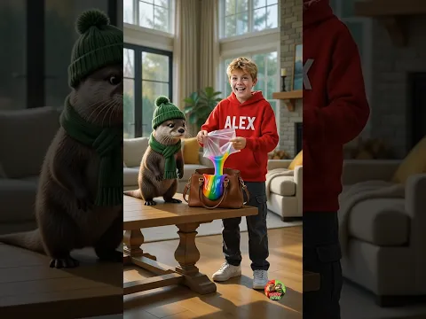 Alex & Otter Put Slime in Mom's Bag and Blamed Cappy, But Emma Saved Him!
