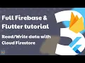 Full Flutter Firebase Tutorial PART3 Read Write data with Cloud Firestore
