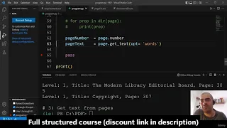 How to get text from a PDF file with Python PyMuPDF