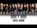 Download Lagu Super Junior (슈퍼주니어) – Don't Don (돈 돈!) (Color Coded Lyrics) [Han/Rom/Eng]