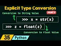 Explicit Type Conversion in Python Part 2
