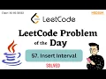 57 Insert Interval Leetcode Leetcode Java TechCoder A V
