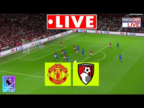 Video Thumbnail: 🔴 Manchester United vs Bournemouth LIVE | Premier League 2025/26 | Full Match Simulation