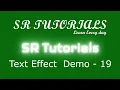 Text Shadow Effect Demo - 19 Css SR Tutorials
