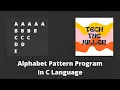 alphabet pattern program in c language pattern program in c language c programming java programs