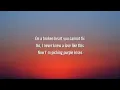 Gwen Stefani & Blake Shelton - Purple Irises (Lyrics)