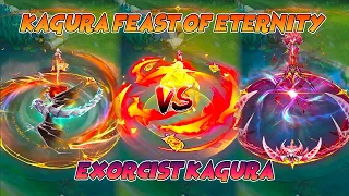 Kagura Feast of Eternity VS Exorcist Kagura Skin Comparison