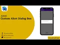 Android Custom Alert Dialog Android Studio Java FoxAndroid