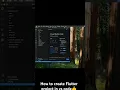 How to create a Flutter project in VS Code