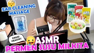 asmr permen susu milkita u0026 ear cleaning massage 