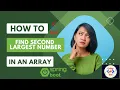 Spring Boot Java Find Second Largest Number in Array Step-by-Step Tutorial