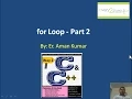 15 For Loop in C and Cpp Programming Language Part 2 By Aman Kumar