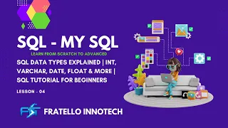 SQL Data Types Explained INT VARCHAR DATE FLOAT More SQL Tutorial for Beginners