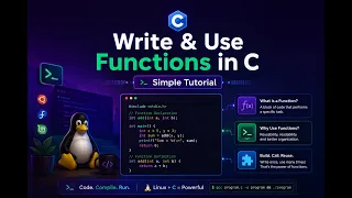 Write Use Functions in C - Simple Tutorial with Makefile