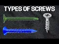 What are the Different Types of Screws When To Use Them