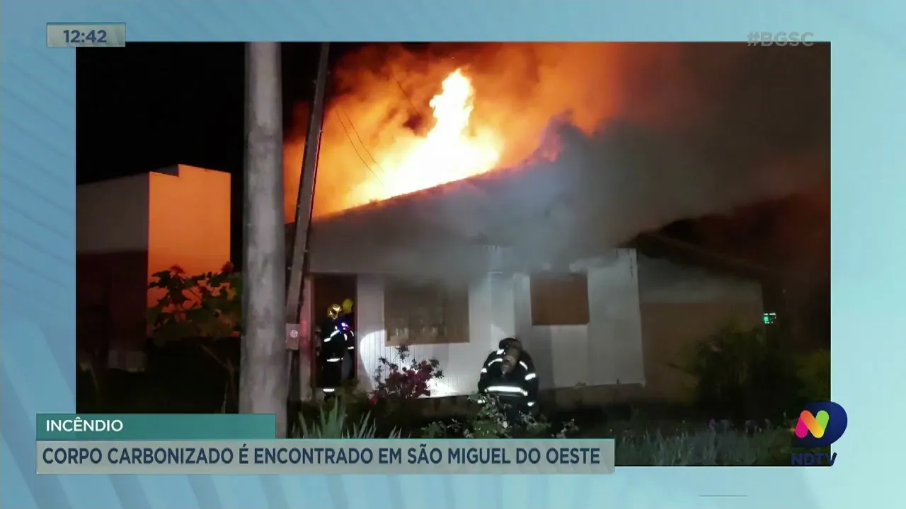 Corpo carbonizado é encontrado em São Miguel do Oeste